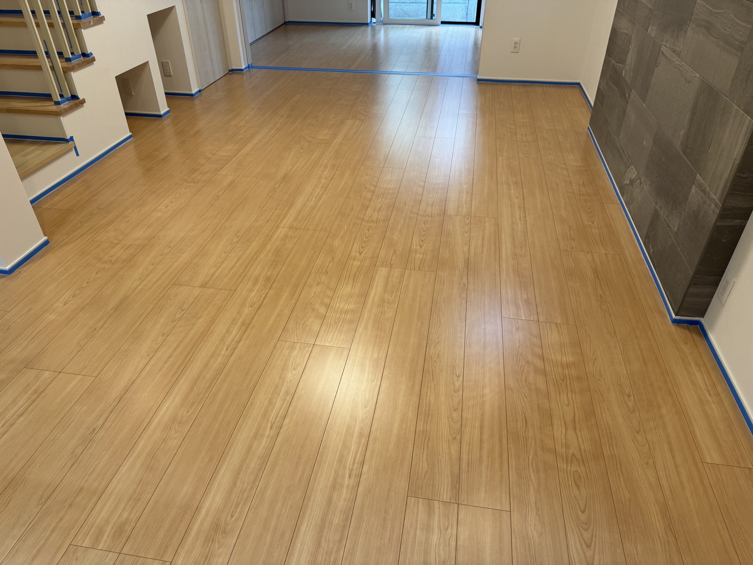 【施工後】練馬区フロアコーティングの施工後｜東京都練馬区のご新築戸建てにセラミックガラスフロアコーティングを施工した仕上り