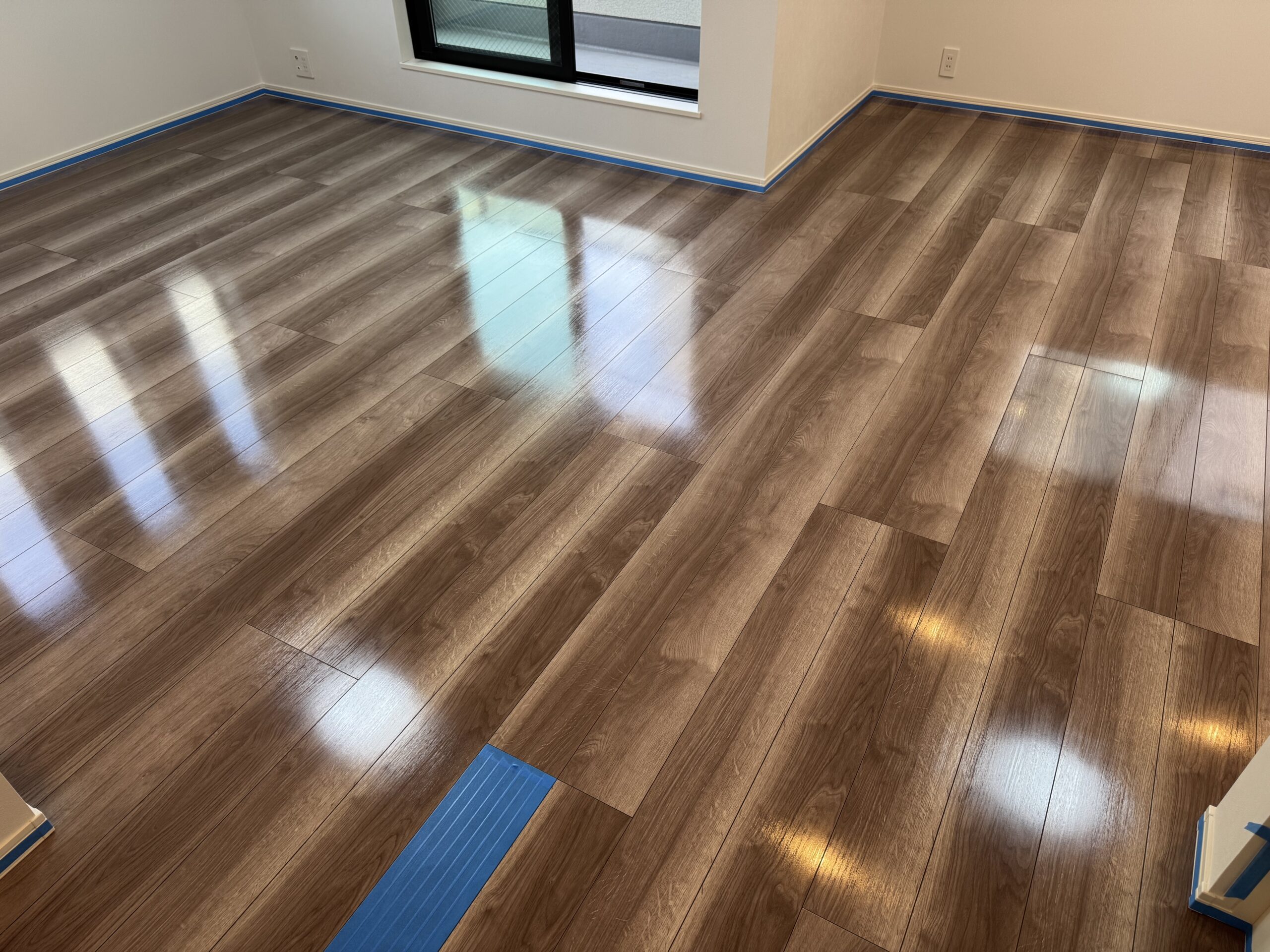 【施工後】葛飾区フロアコーティングの施工後|東京都葛飾区のご新築戸建てにシリコンフロアコーティングを施工した仕上り