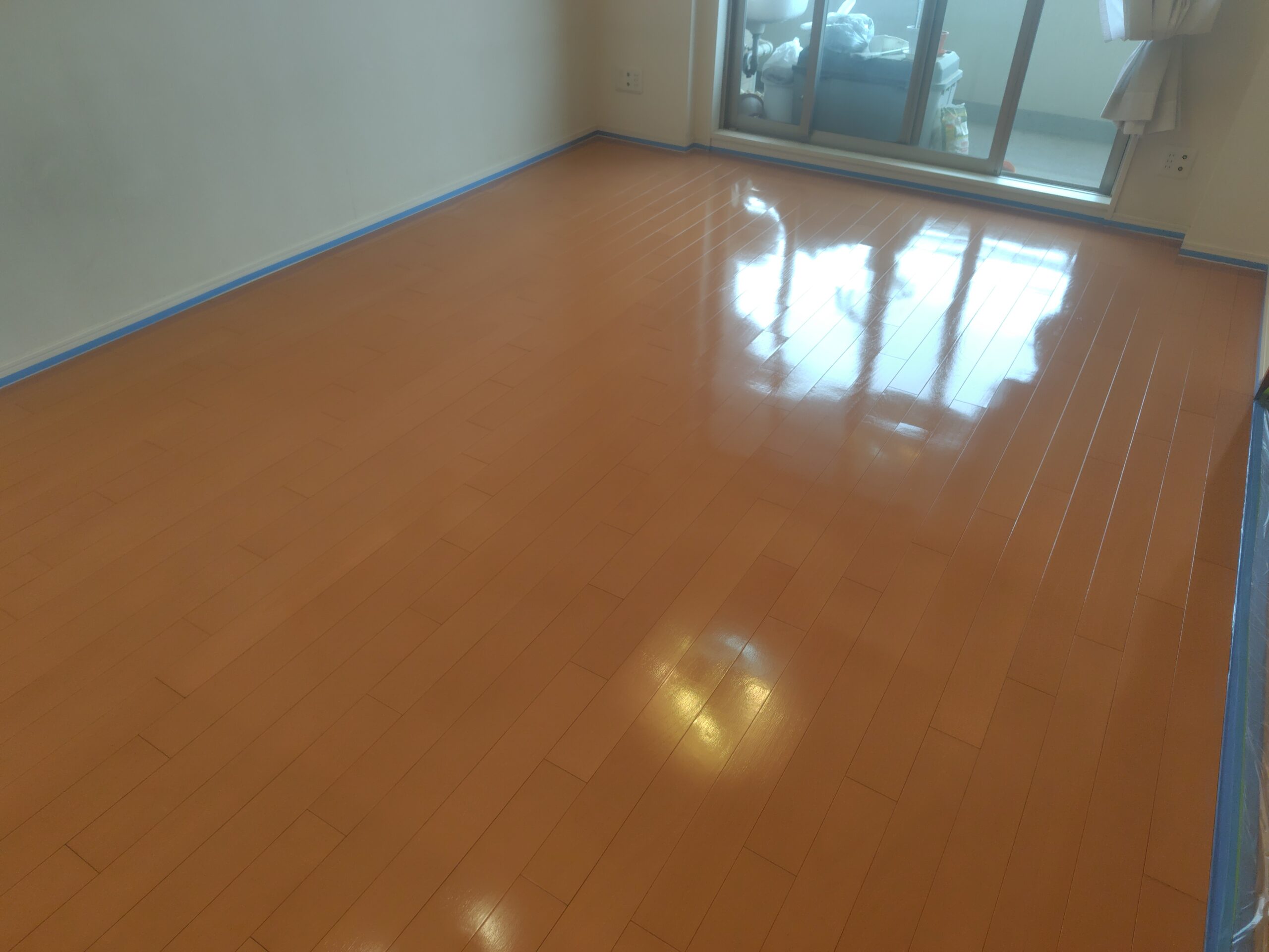 【施工後】戸田市フロアコーティングの施工後｜埼玉県戸田市のご入居中戸建てにシリコンフロアコーティングを施工した仕上り