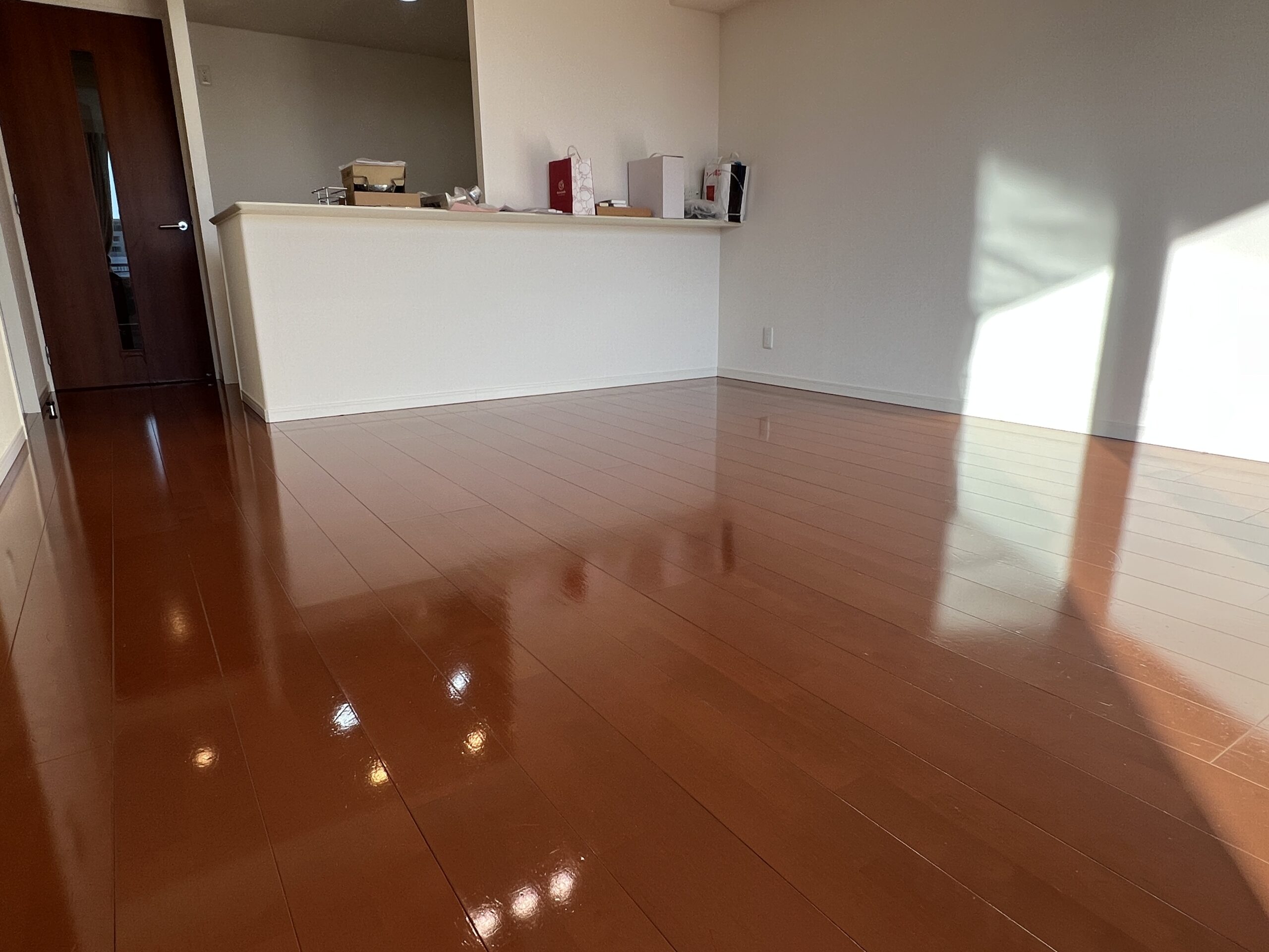 【施工後】郡山市フロアサンディングの施工後|福島県郡山市の中古マンションにフロアサンディングを施工した仕上り