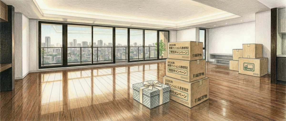 2026年新築マンション入居者限定フロアコーティング特別キャンペーンの案内イメージ