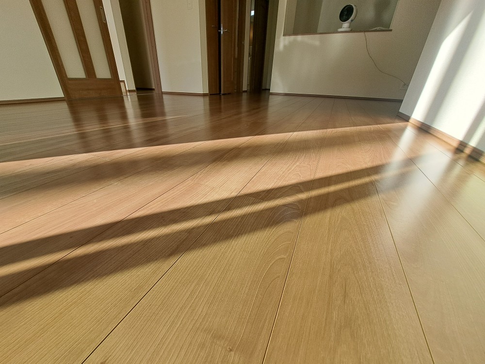 【施工後】足立区フロアサンディングの施工後｜東京都足立区のご新築戸建てにフロアサンディングを施工した仕上り