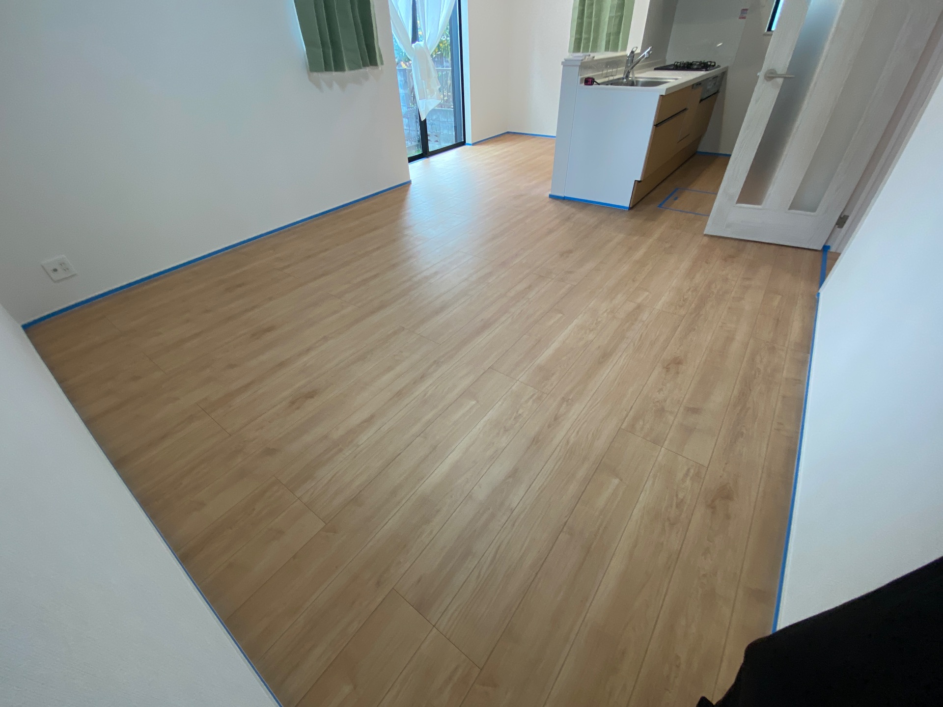 【施工前】西東京フロアコーティングの施工前｜東京都西東京市のご新築戸建てのフローリング（ガラスフロアコーティング施工前）