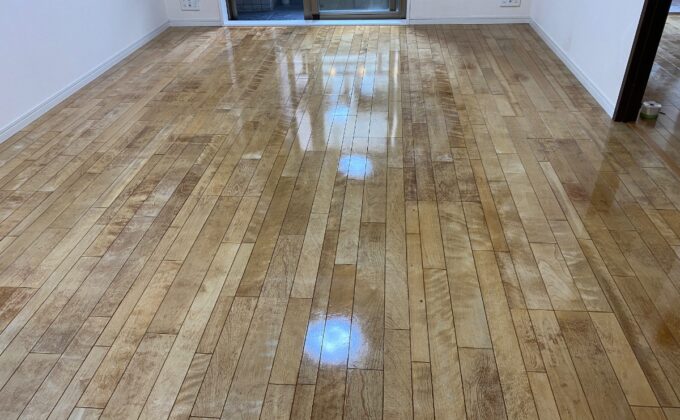 【施工後】東京都文京区 中古マンション Ａ様邸 シリコンフロアコーティング施工事例 フロアコートプロ シリコンフロアコーティング施工済み