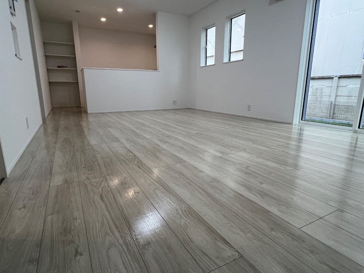 【施工後】筑西市フロアコーティングの施工後|茨城県筑西市のご新築戸建てにシリコンフロアコーティングを施工した仕上り