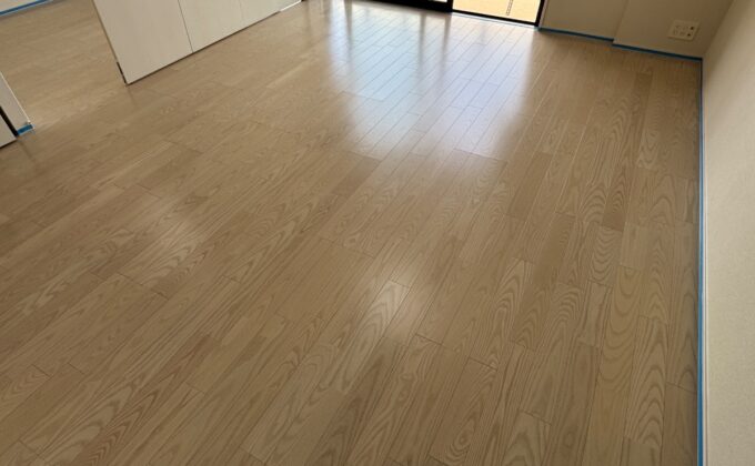 【施工後】茨城県つくば市 ご入居中マンション Ｎ様邸 フロアコートプロ フロアコーティング施工済み