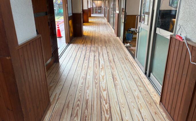 【施工後】神奈川県川崎市 保育施設 Ｋ様邸 フロアサンディング施工事例 フロアコートプロ フロアサンディング施工済み