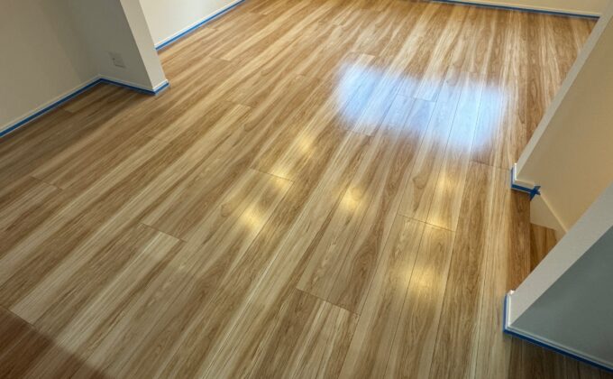 【施工後】東京都品川区 ご新築戸建て Ｋ様邸 ガラスフロアコーティング施工事例 フロアコートプロ ガラスフロアコーティング施工済み