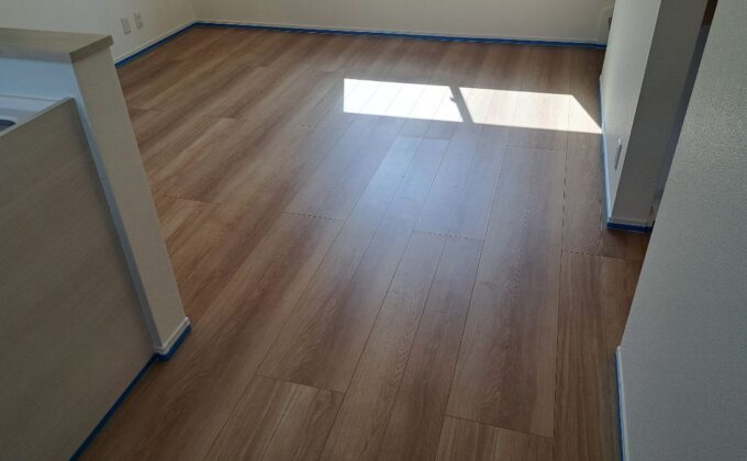 【施工前】東京都大田区 ご新築戸建て Ｓ様邸 シリコンフロアコーティング施工事例 施工前の状態