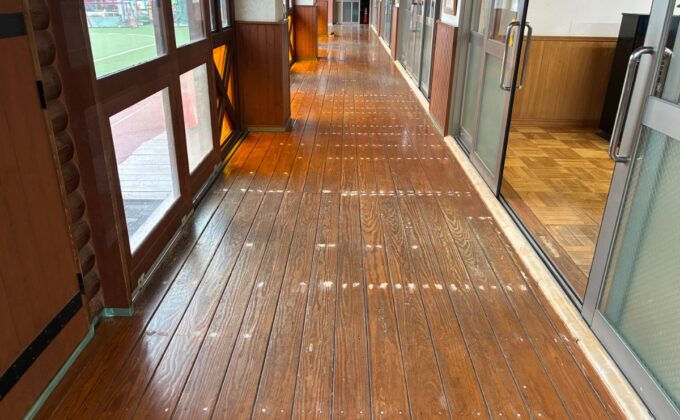 【施工前】神奈川県川崎市 保育施設 Ｋ様邸 フロアサンディング施工事例 施工前の状態