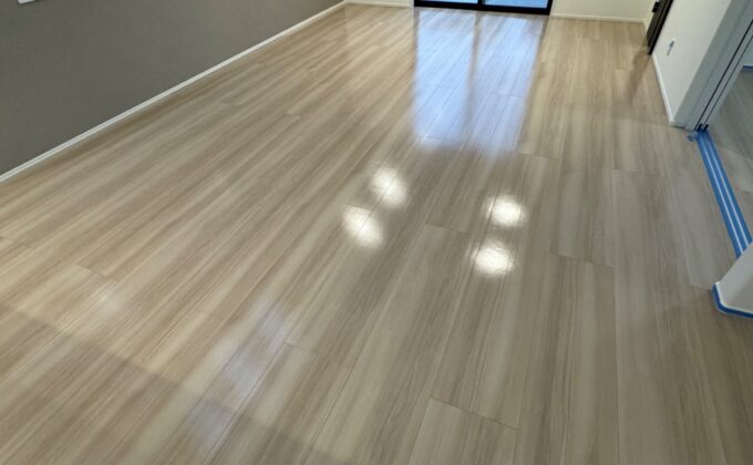 【施工後】千葉県八街市 ご新築戸建て Ｎ様邸 シリコンフロアコーティング施工事例 フロアコートプロ シリコンフロアコーティング施工済み