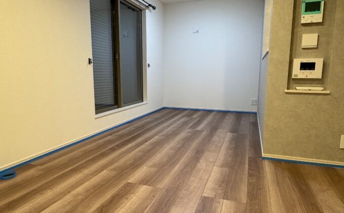 【施工前】東京都江戸川区 ご新築戸建て Ｃ様邸 セラミックガラスフロアコーティング施工事例 施工前の状態