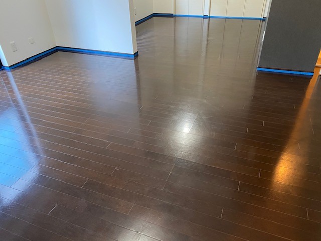 【施工前】目黒区フロアコーティングの施工前|東京都目黒区の中古戸建てのフローリング(シリコンフロアコーティング施工前)