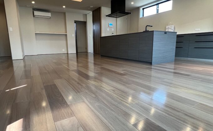 【施工後】神奈川県海老名市 ご新築戸建て Ｈ様邸 セラミックガラスフロアコーティング施工事例 フロアコートプロ セラミックガラスフロアコーティング施工済み