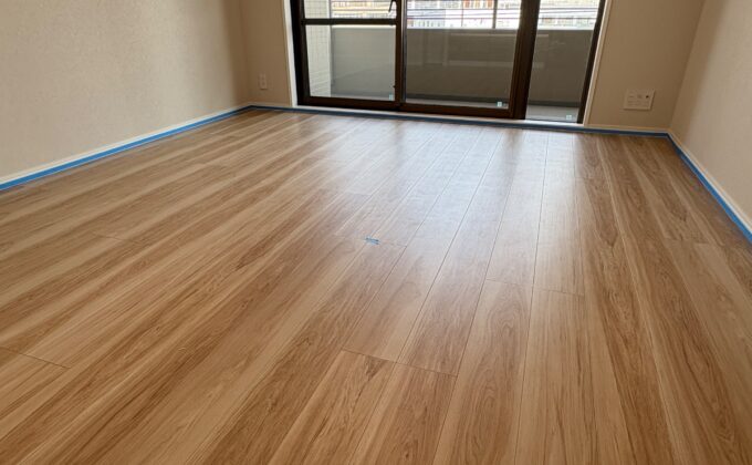 【施工前】埼玉県所沢市 リノベーション済みマンション Ｔ様邸 ガラスフロアコーティング施工事例 施工前の状態