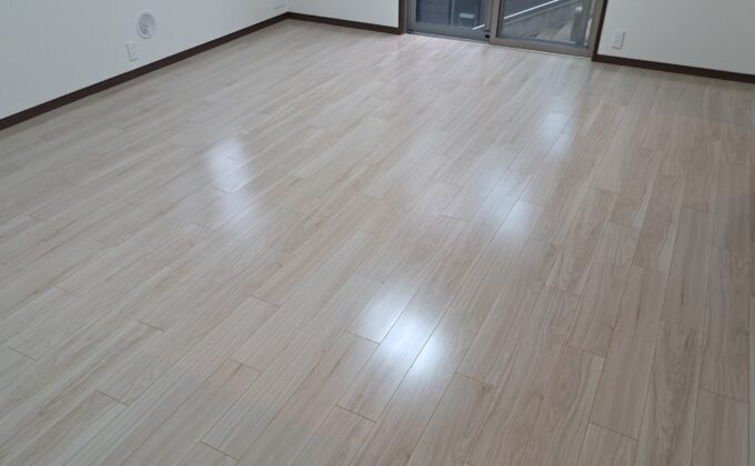 【施工後】東京都品川区 リノベーション済みマンション Ｎ様邸 セラミックガラスフロアコーティング施工事例 フロアコートプロ セラミックガラスフロアコーティング施工済み