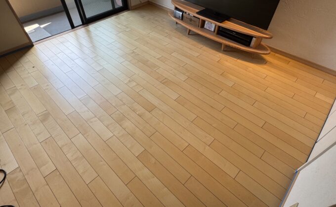 【施工後】東京都世田谷区 ご入居中戸建て Ａ様邸 ワンニャンすべらん施工事例 フロアコートプロ ワンニャンすべらん施工済み