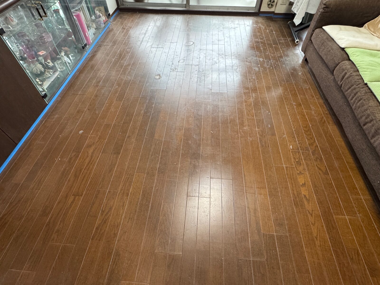 【施工前】練馬区フロアコーティングの施工前|東京都練馬区の中古戸建てのフローリング(シリコンフロアコーティング施工前)