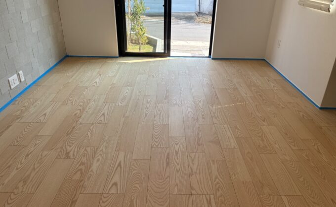 【施工前】埼玉県さいたま市 ご新築戸建て Ｎ様邸 セラミックガラスフロアコーティング施工事例 施工前の状態