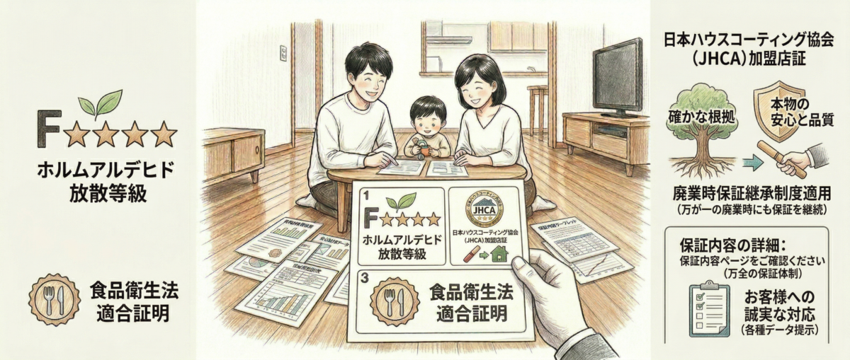 フロアコーティングの耐傷性・防滑性・耐薬品性をJIS規格試験で測定している様子