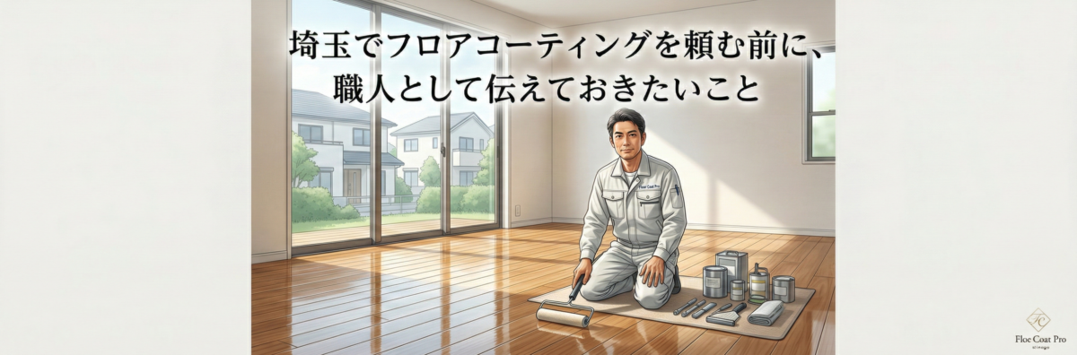 埼玉でフロアコーティングを頼む前に職人が伝えたいこと。信頼できる業者の選び方や注意点。