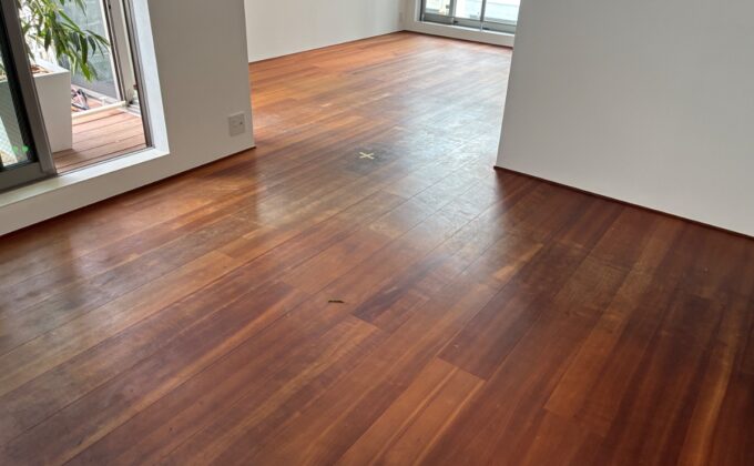 【施工前】東京都目黒区 ご入居中戸建て Ｋ様邸 フロアサンディング施工事例 施工前の状態