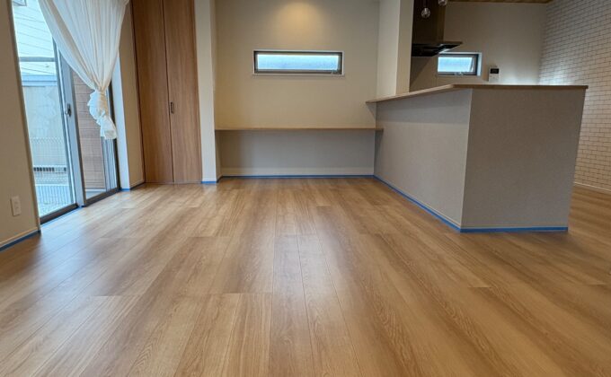 【施工前】埼玉県日高市 ご新築戸建て Ｉ様邸 セラミックガラスフロアコーティング施工事例 施工前の状態