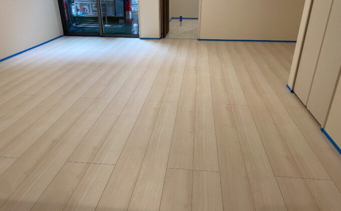 【施工前】千葉県船橋市 ご新築戸建て Ｓ様邸 セラミックガラスフロアコーティング施工事例 施工前の状態