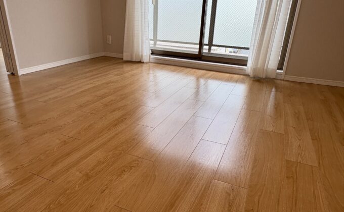 【施工後】千葉県松戸市 中古マンション Ｉ様邸 水性ウレタンコーティング施工事例 フロアコートプロ 水性ウレタンコーティング施工済み