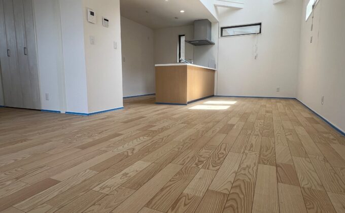 【施工前】神奈川県横浜市 ご新築戸建て Ｓ様邸 セラミックガラスフロアコーティング施工事例 施工前の状態