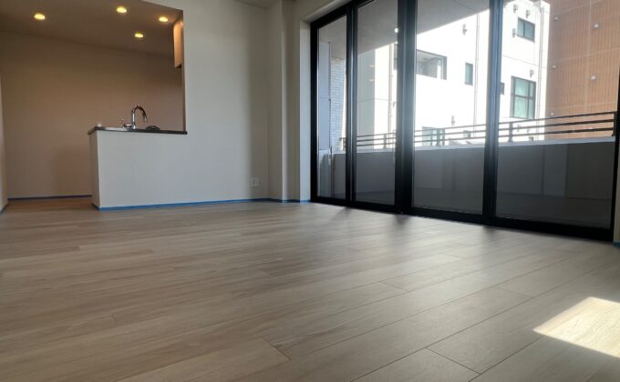 【施工前】東京都文京区 ご新築マンション Ｔ様邸 セラミックガラスフロアコーティング施工事例 施工前の状態
