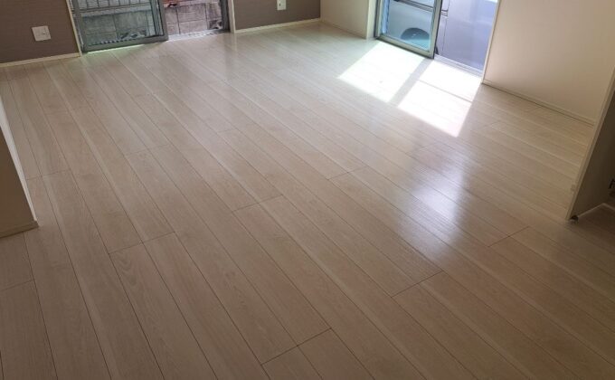 【施工後】埼玉県草加市 中古戸建て S様邸 セラミックガラスフロアコーティング施工事例 フロアコートプロ セラミックガラスフロアコーティング施工済み