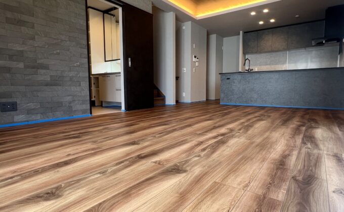 【施工前】東京都中野区 ご新築戸建て Ｋ様邸 ガラスフロアコーティング施工事例 施工前の状態