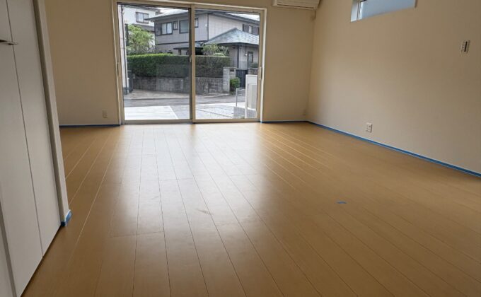 【施工前】千葉県佐倉市 ご新築戸建て Ｎ様邸 セラミックガラスフロアコーティング施工事例 施工前の状態