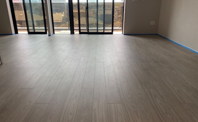 【施工前】東京都八王子市 ご新築マンション Ｓ様邸 セラミックガラスフロアコーティング施工事例 施工前の状態