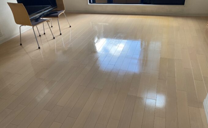 【施工後】東京都世田谷区 ご入居中戸建て Ｔ様邸 セラミックガラスフロアコーティング施工事例 フロアコートプロ セラミックガラスフロアコーティング施工済み