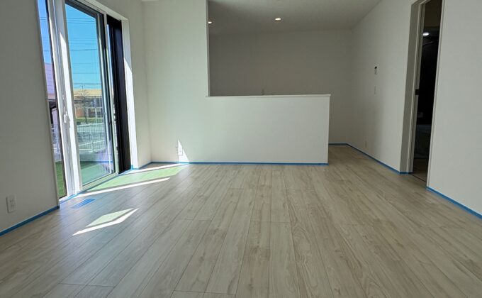 【施工前】栃木県下野市 ご新築戸建て Ｌ様邸 シリコンフロアコーティング施工事例 施工前の状態