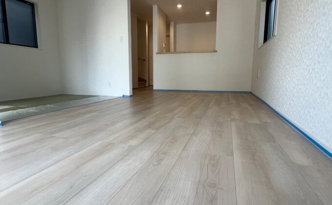 【施工前】埼玉県川口市 ご新築戸建て Ｓ様邸 ガラスフロアコーティング施工事例 施工前の状態