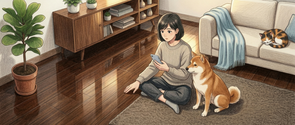 SNSのフロアコーティング情報と第三者試験データを比較するイメージ