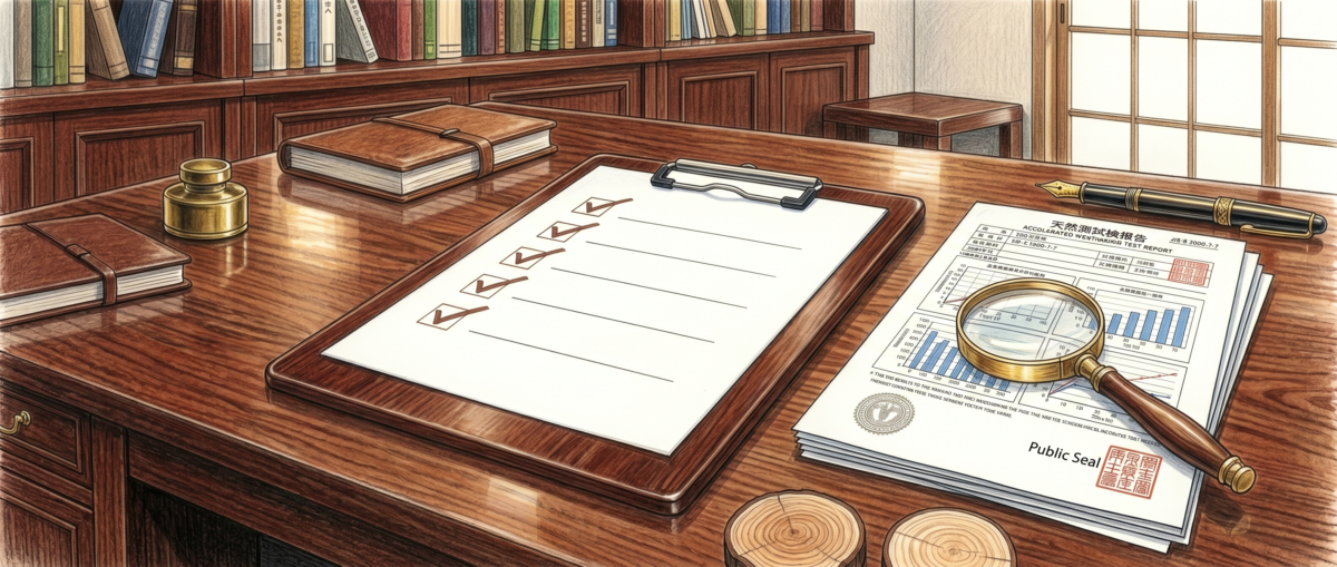 フロアコーティング業者選びで確認すべき5つのチェックポイントを象徴するチェックリストのイメージ