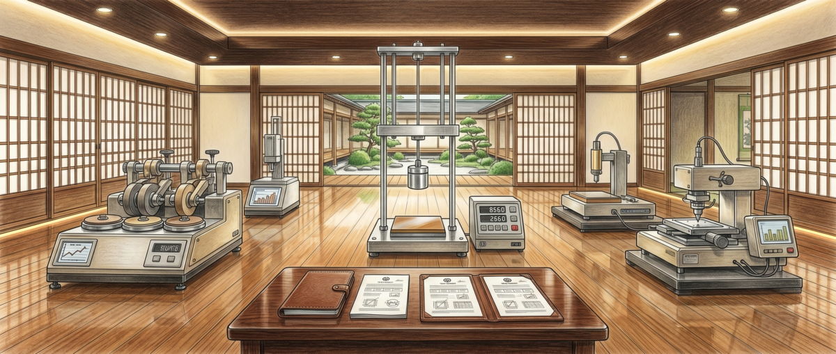 フロアコーティングの複数の性能試験を組み合わせた総合的な品質評価のイメージ