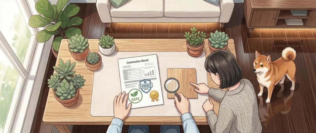 フロアコーティングの施工条件と保証対象外条件を確認するイメージ