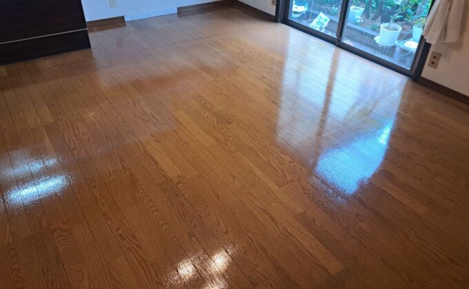 【施工後】埼玉県さいたま市 ご入居中戸建て Ｍ様邸 UVフロアコーティング施工事例 フロアコートプロ UVフロアコーティング施工済み