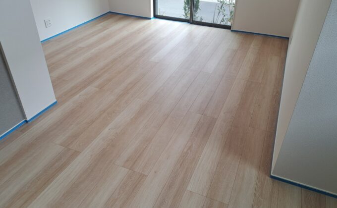 【施工前】東京都清瀬市 ご新築戸建て S様邸 ガラスフロアコーティング施工事例 施工前の状態