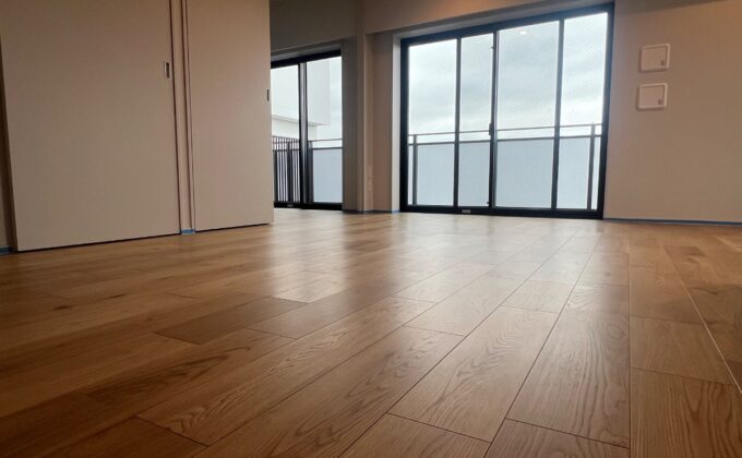 【施工前】東京都大田区 ご新築マンション Ｃ様邸 セラミックガラスフロアコーティング施工事例 施工前の状態