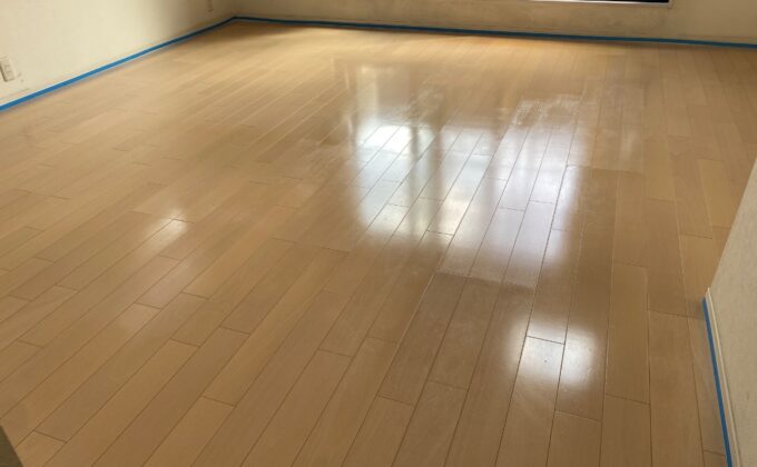 【施工前】東京都世田谷区 ご入居中戸建て Ｔ様邸 セラミックガラスフロアコーティング施工事例 施工前の状態