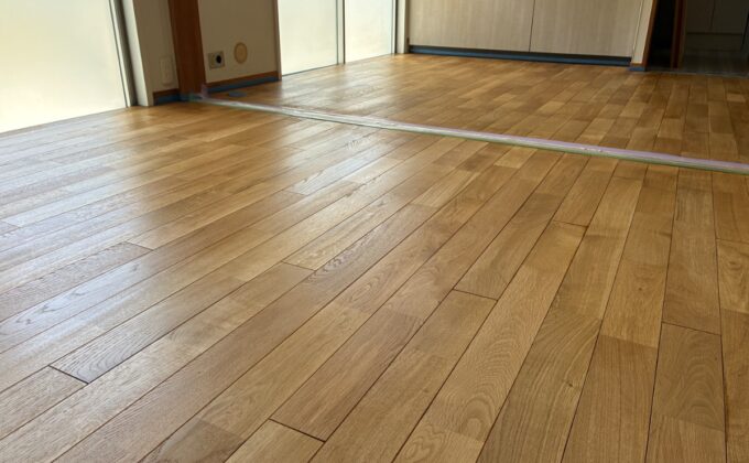 【施工後】東京都八王子市 中古マンション Ｃ様邸 フロアサンディング施工事例 フロアコートプロ フロアサンディング施工済み