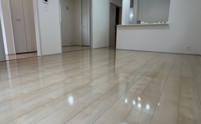 【施工後】栃木県宇都宮市 ご新築戸建て Ｌ様邸 シリコンフロアコーティング施工事例 フロアコートプロ シリコンフロアコーティング施工済み