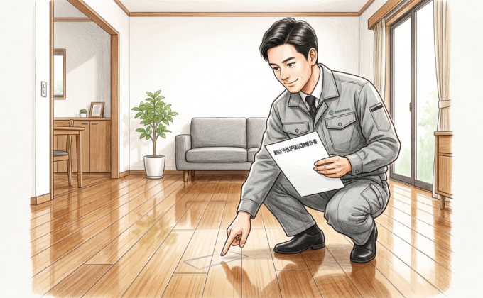 フロアコーティングの耐防汚性評価試験について解説するプロの職人