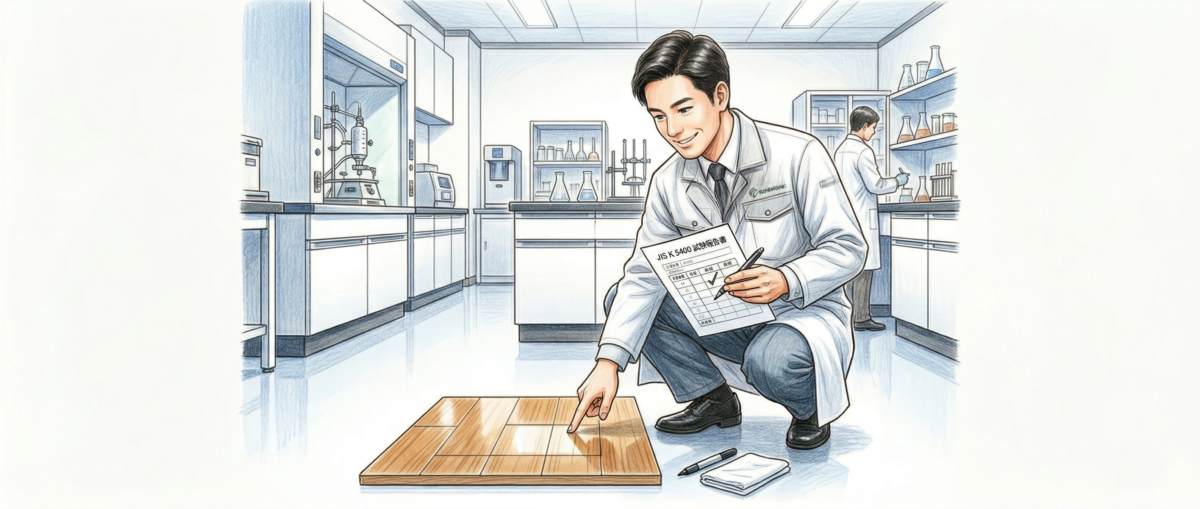 JIS K 5400耐汚染性試験の手順を示した工程図（塗布・放置・評価）